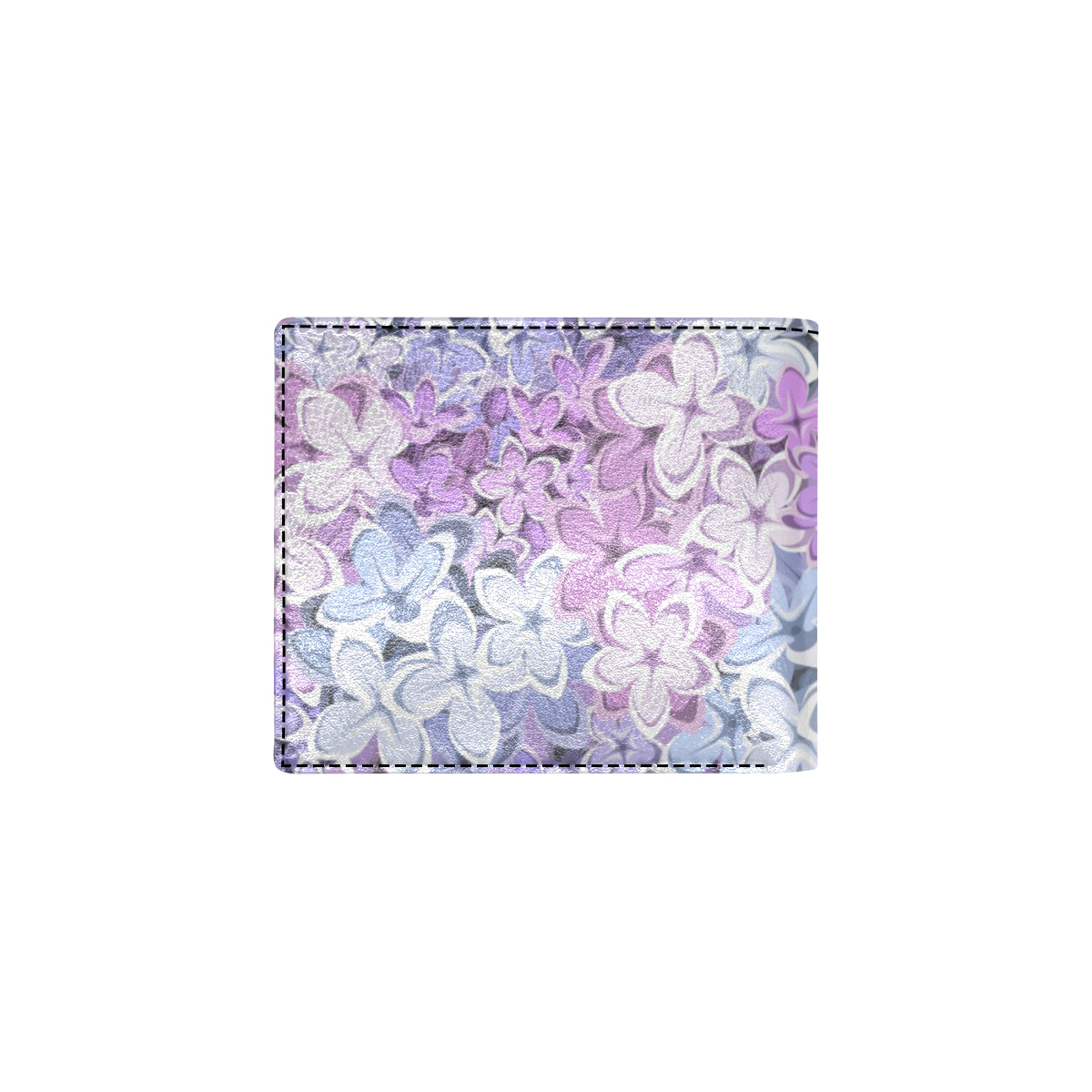 Lilac Pattern Print Design LI01 Men's ID Card Wallet