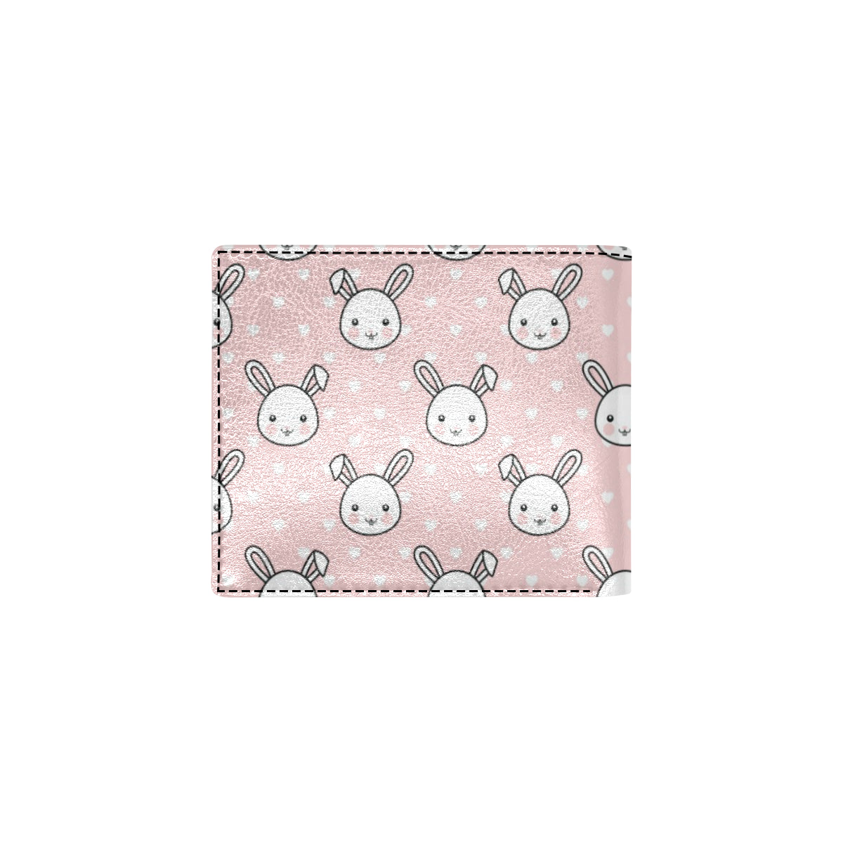 Rabbit Pattern Print Design RB02 Men's ID Card Wallet