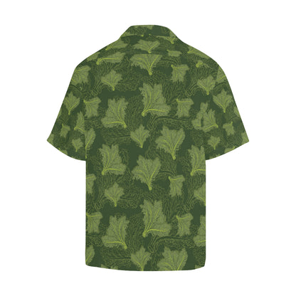 Kale Pattern Print Design 01 Men's Hawaiian Shirt
