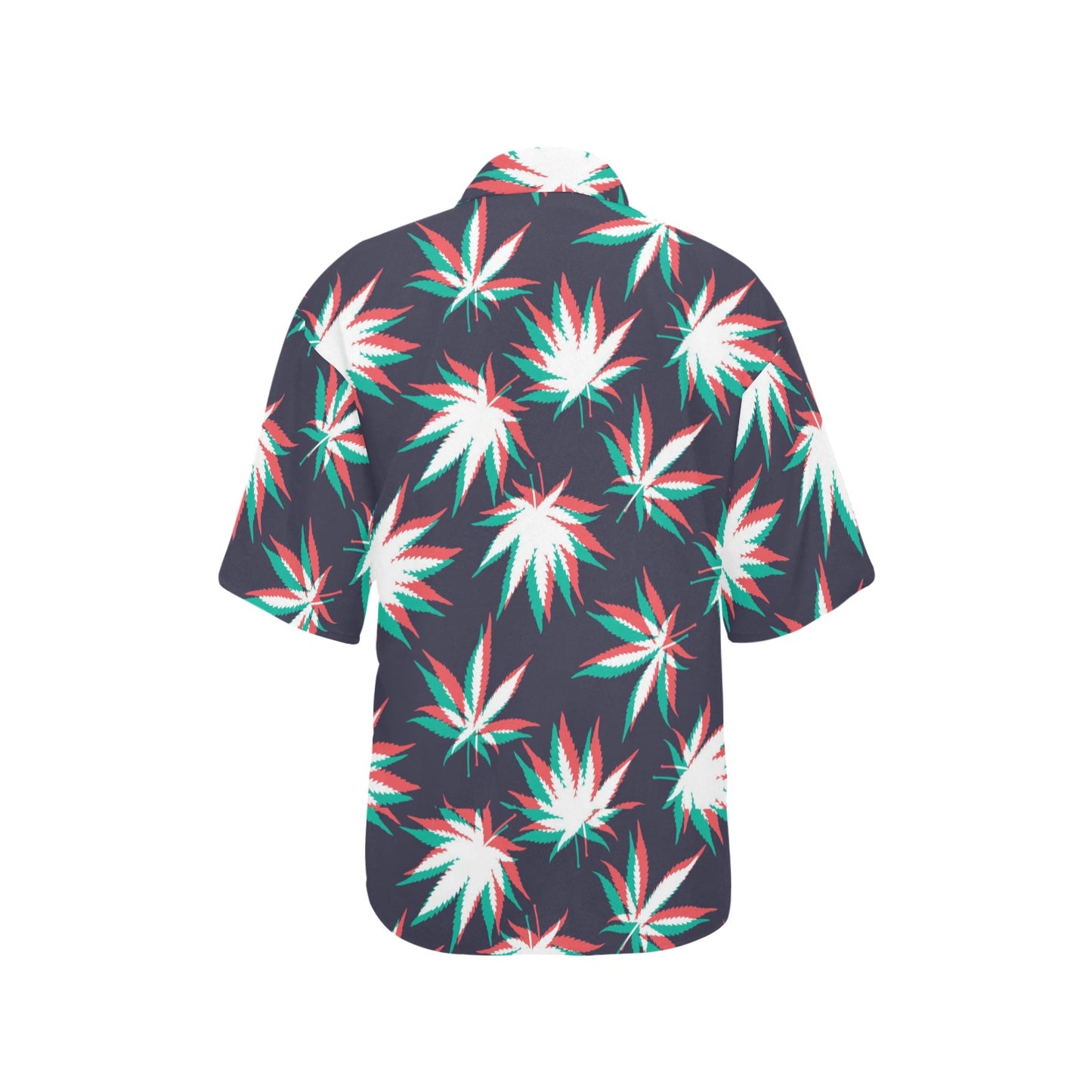 Pot Leaf Pattern Print Design A01 Women's Hawaiian Shirt