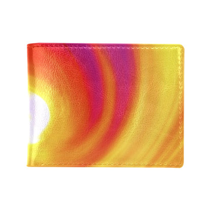 Vortex Twist Swirl Flame Themed Men's ID Card Wallet