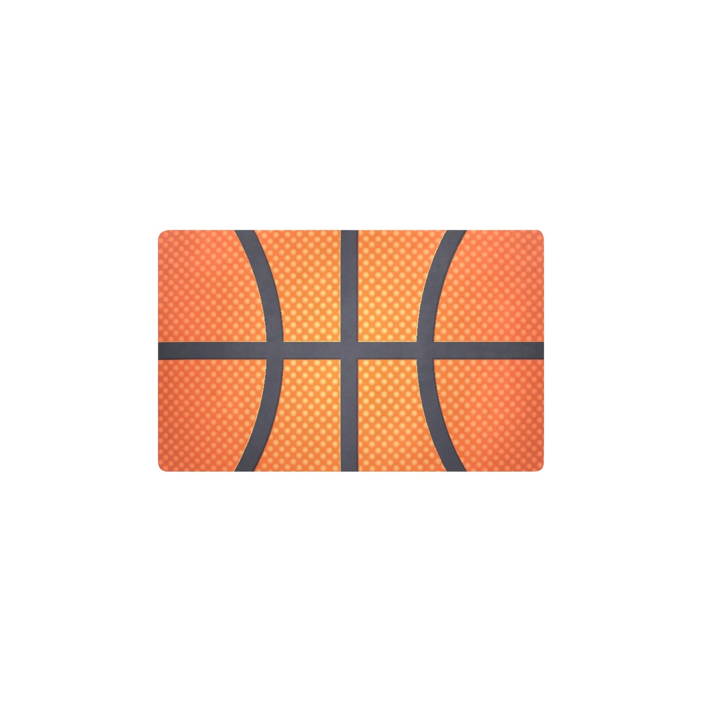 Basketball Texture Print Pattern Kitchen Mat