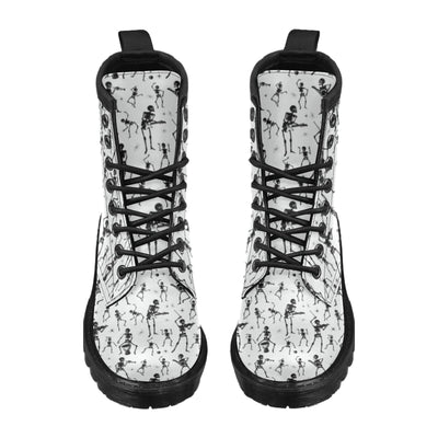 Skeleton Music Player Print Design LKS303 Women's Boots