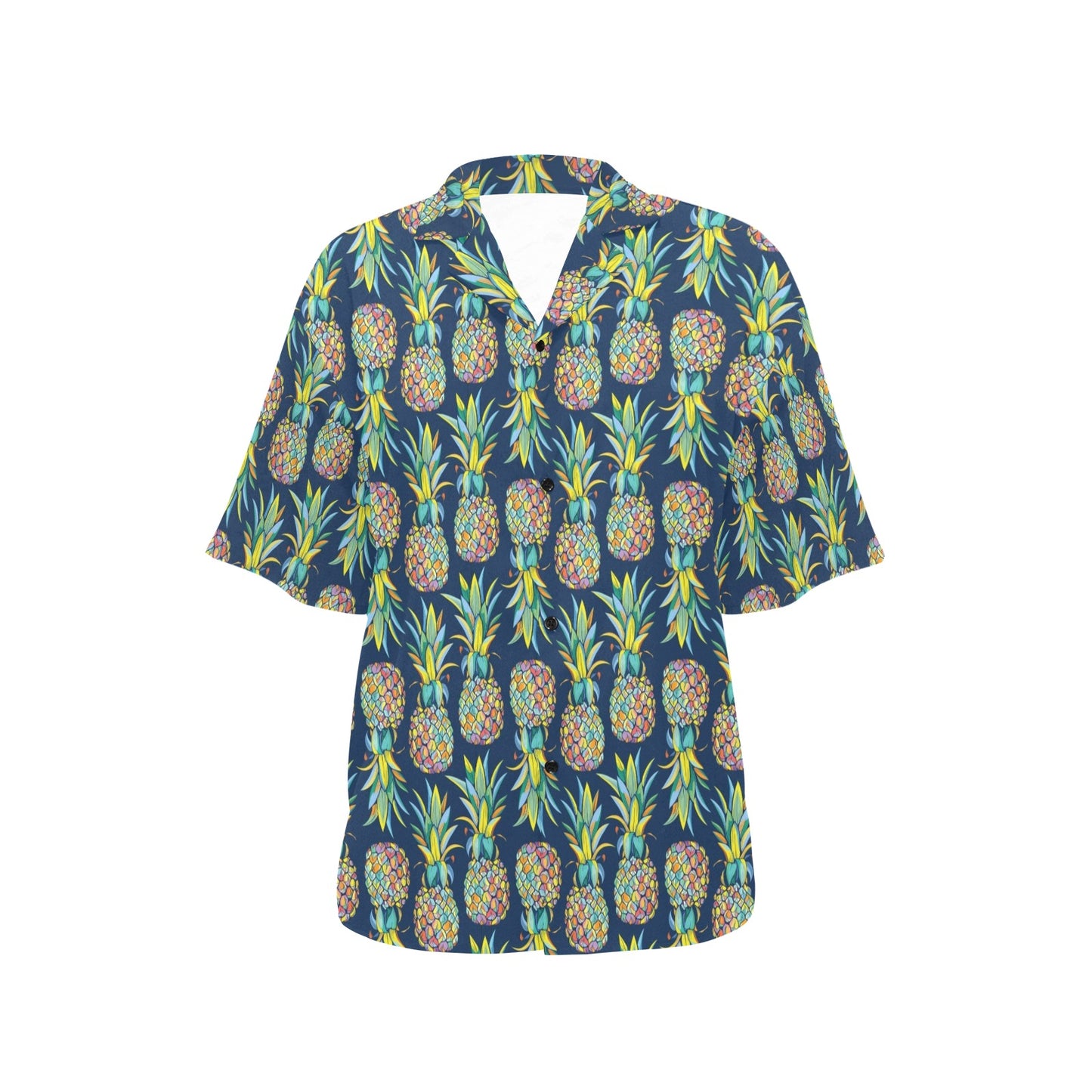 Pineapple Color Art Women's Hawaiian Shirt