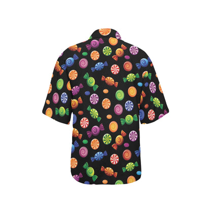 Candy Pattern Print Design 01 Women's Hawaiian Shirt