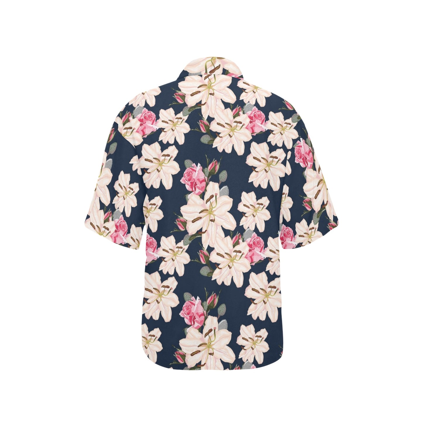 Lily Pattern Print Design LY04 Women's Hawaiian Shirt