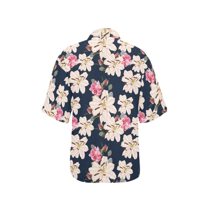 Lily Pattern Print Design LY04 Women's Hawaiian Shirt