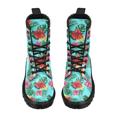 Hibiscus Hawaiian Flower Women's Boots