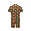 Kente Pattern Print Design 01 Men's Romper