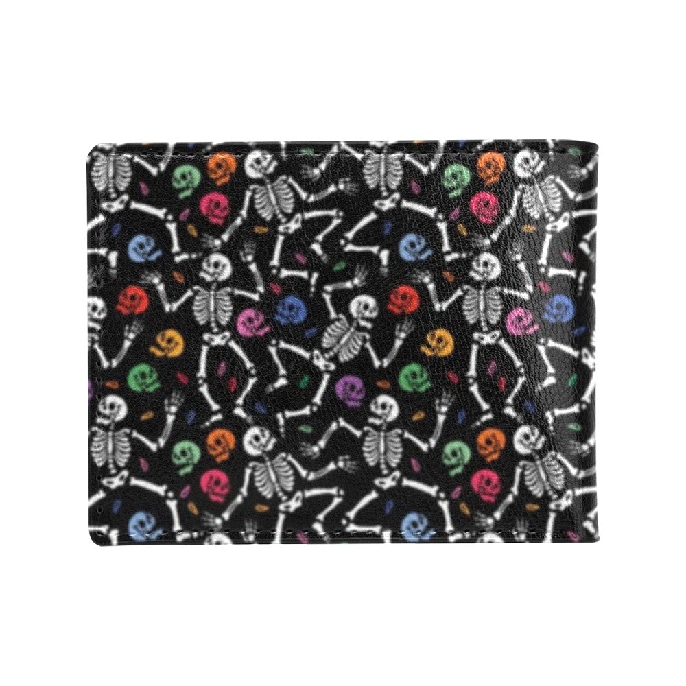 Skeleton Print Design LKS307 Men's ID Card Wallet