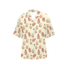 Cupcake Pattern Print Design 04 Women's Hawaiian Shirt