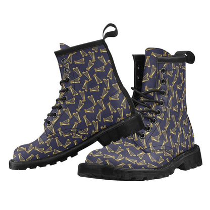 Harp Print Design LKS401 Women's Boots