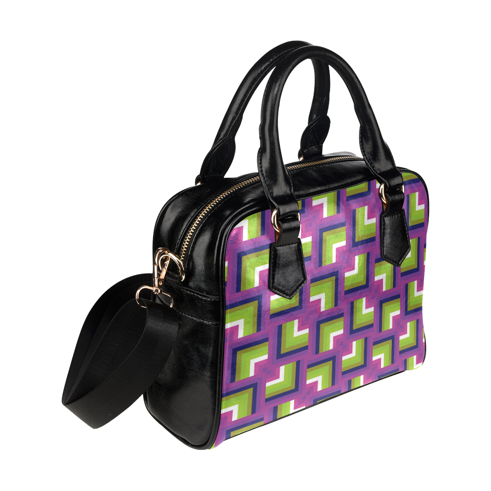 Optical illusion Pattern Print Design A05 Shoulder Handbag