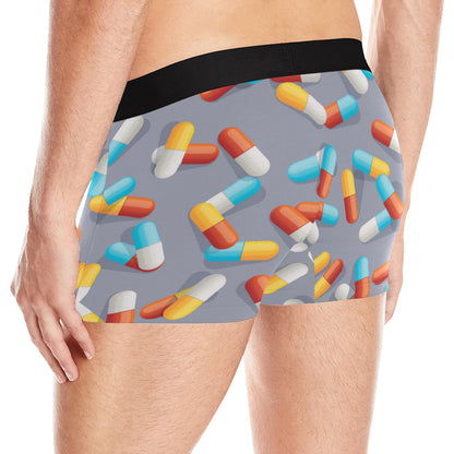 Pill Pattern Print Design A01 Men's Boxer Briefs