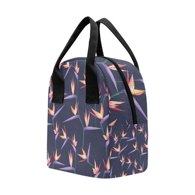 Bird Of Paradise Pattern Print Design BOP015 Insulated Lunch Bag