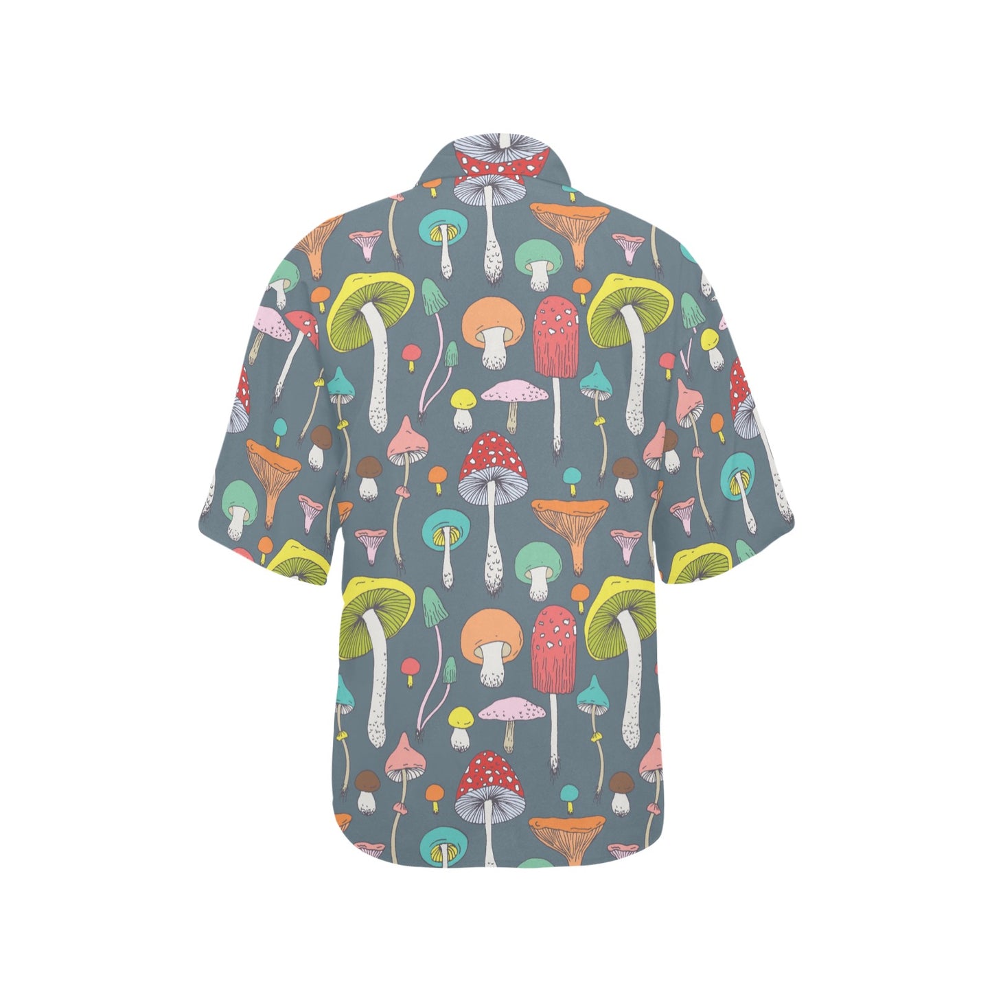 Mushroom Pattern Print Design A03 Women's Hawaiian Shirt