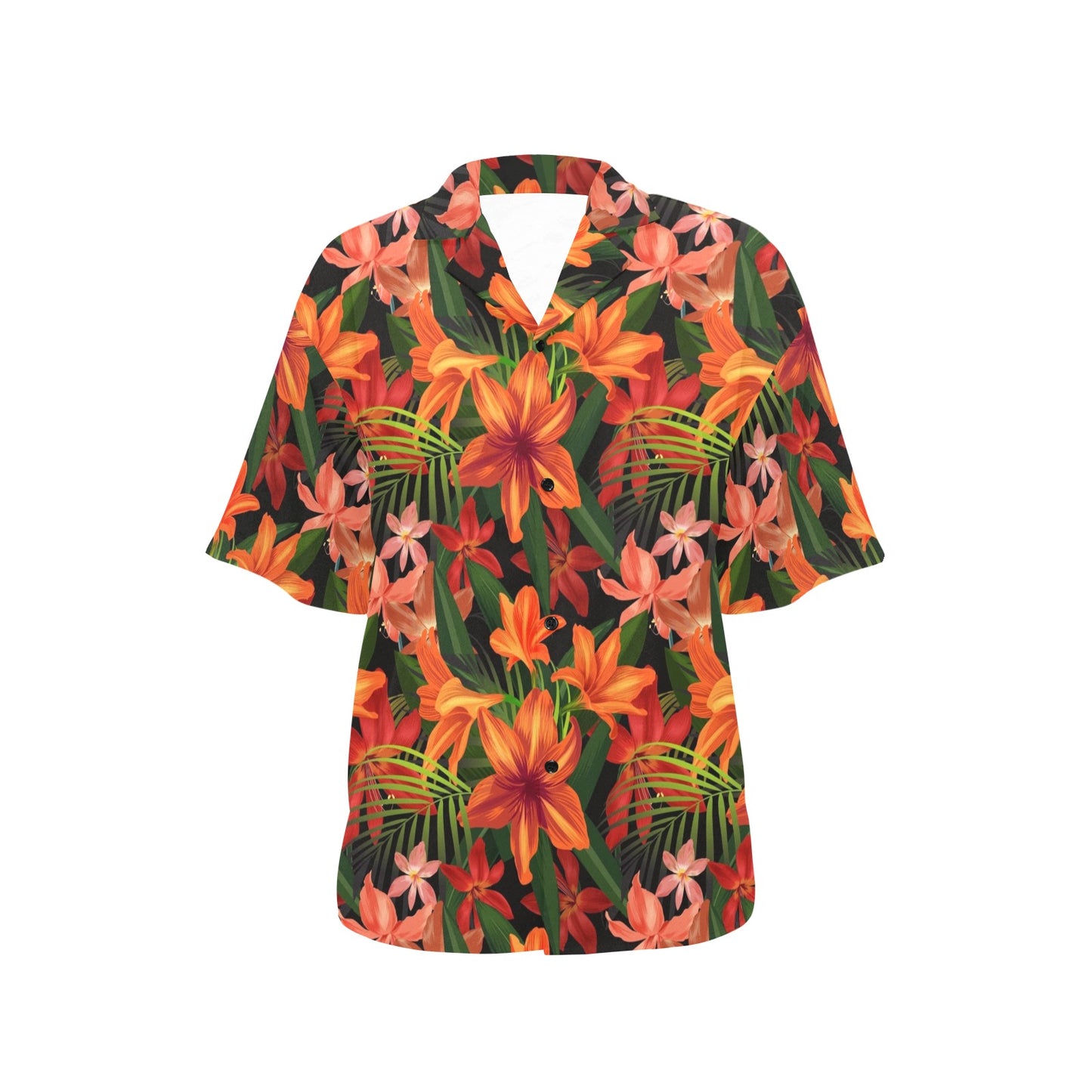 Amaryllis Pattern Print Design AL05 Women's Hawaiian Shirt