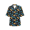 UFO Alien Print Design LKS306 Women's Hawaiian Shirt