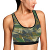 Military Camouflage Pattern Print Design 01 Sports Bra