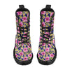 Pink Hibiscus Pattern Print Design HB027 Women's Boots