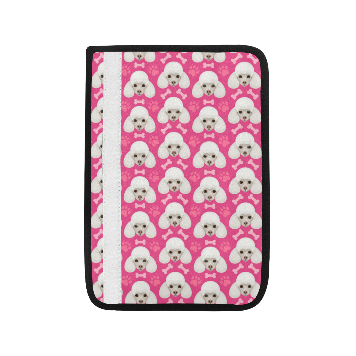 Poodle Pattern Print Design A04 Car Seat Belt Cover