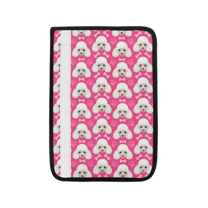 Poodle Pattern Print Design A04 Car Seat Belt Cover