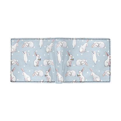 Rabbit Pattern Print Design RB06 Men's ID Card Wallet