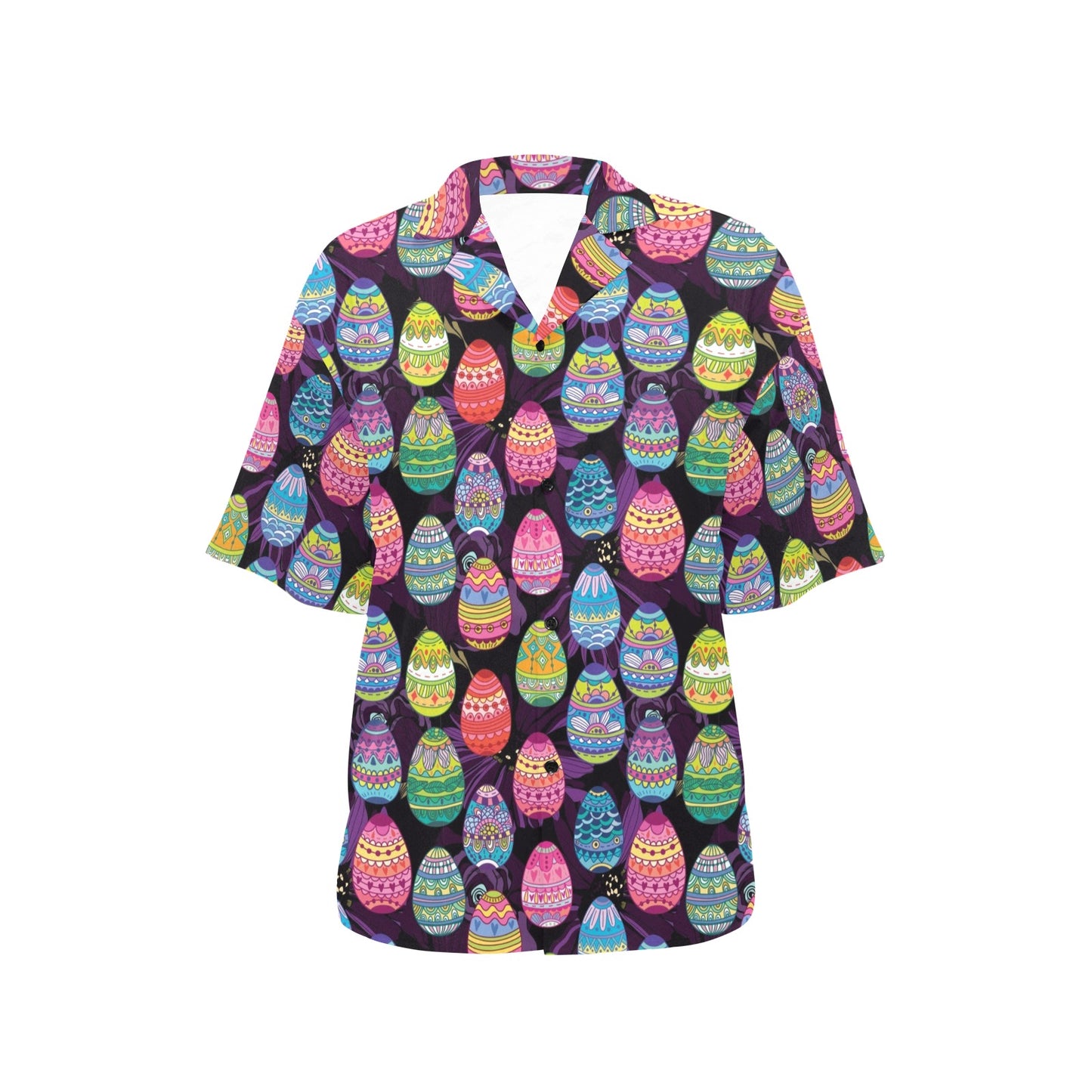 Easter Eggs Pattern Print Design RB08 Women's Hawaiian Shirt
