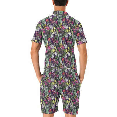 Cactus Pattern Print Design 08 Men's Romper