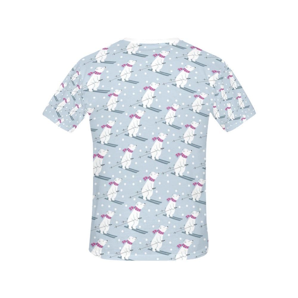 Ski Print Design LKS307 Women's  T-shirt