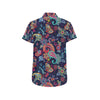 Paisley Boho Pattern Print Design A06 Men's Short Sleeve Button Up Shirt