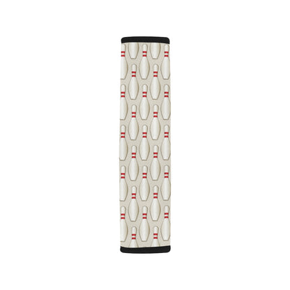 Bowling Pin Pattern Print Design 01 Car Seat Belt Cover