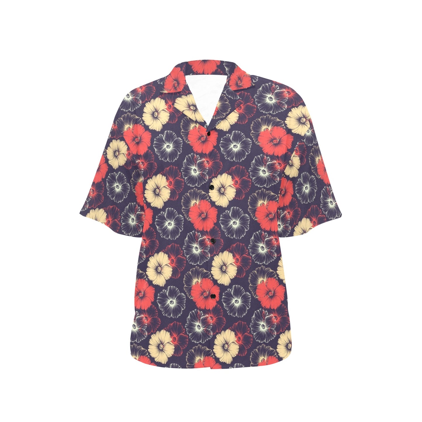 Tropical Flower Print Design LKS302 Women's Hawaiian Shirt