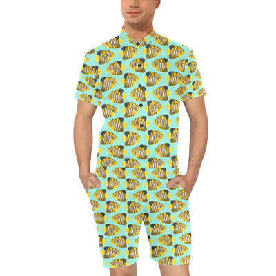 Angelfish Print Design LKS402 Men's Romper