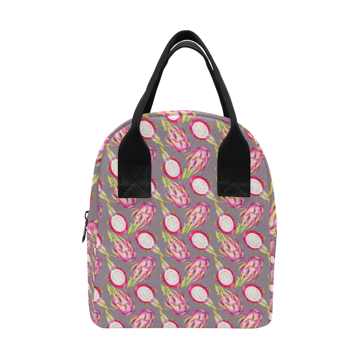 Dragonfruit Pattern Print Design DF03 Insulated Lunch Bag