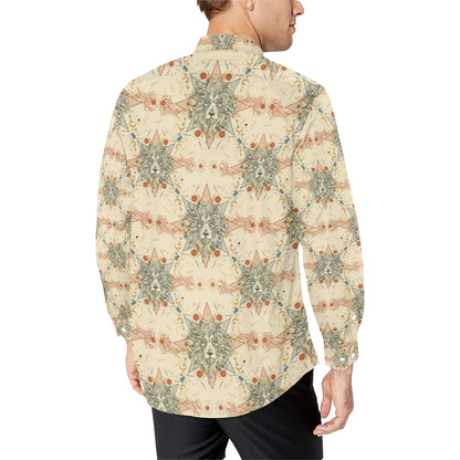 Leo Pattern Print Design 02 Men's Long Sleeve Shirt