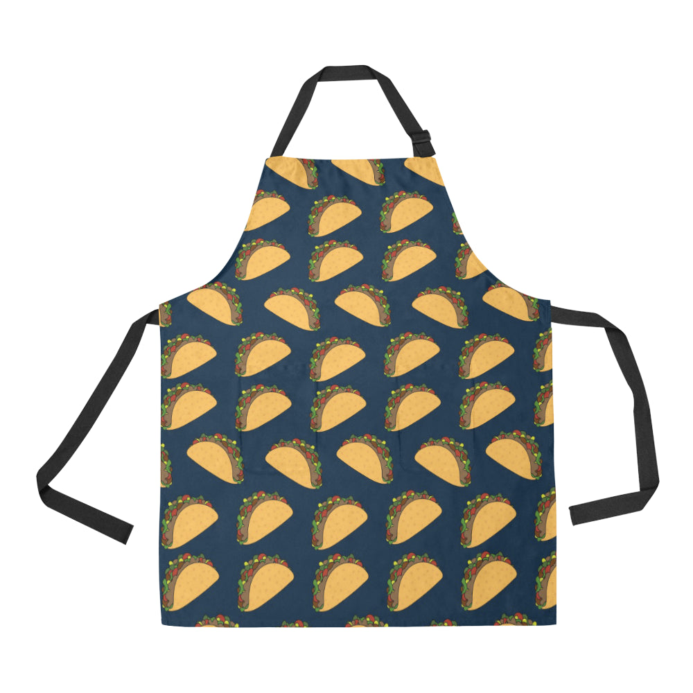 Taco Pattern Print Design TC04 Apron with Pocket