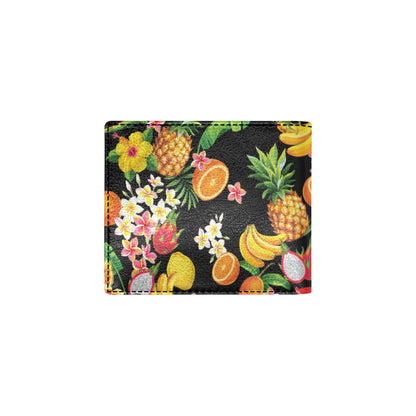 Tropical Fruits Pattern Print Design TF02 Men's ID Card Wallet