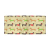 Dachshund Pattern Print Design 06 Men's ID Card Wallet