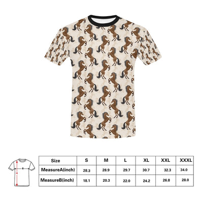 Horse Print Design LKS308 Men's All Over Print T-shirt