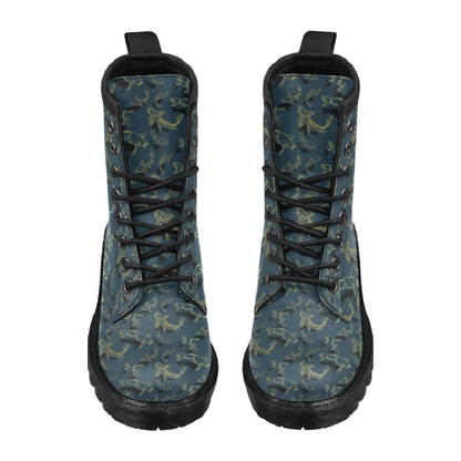 Koi Carp Gold Design Themed Print Women's Boots