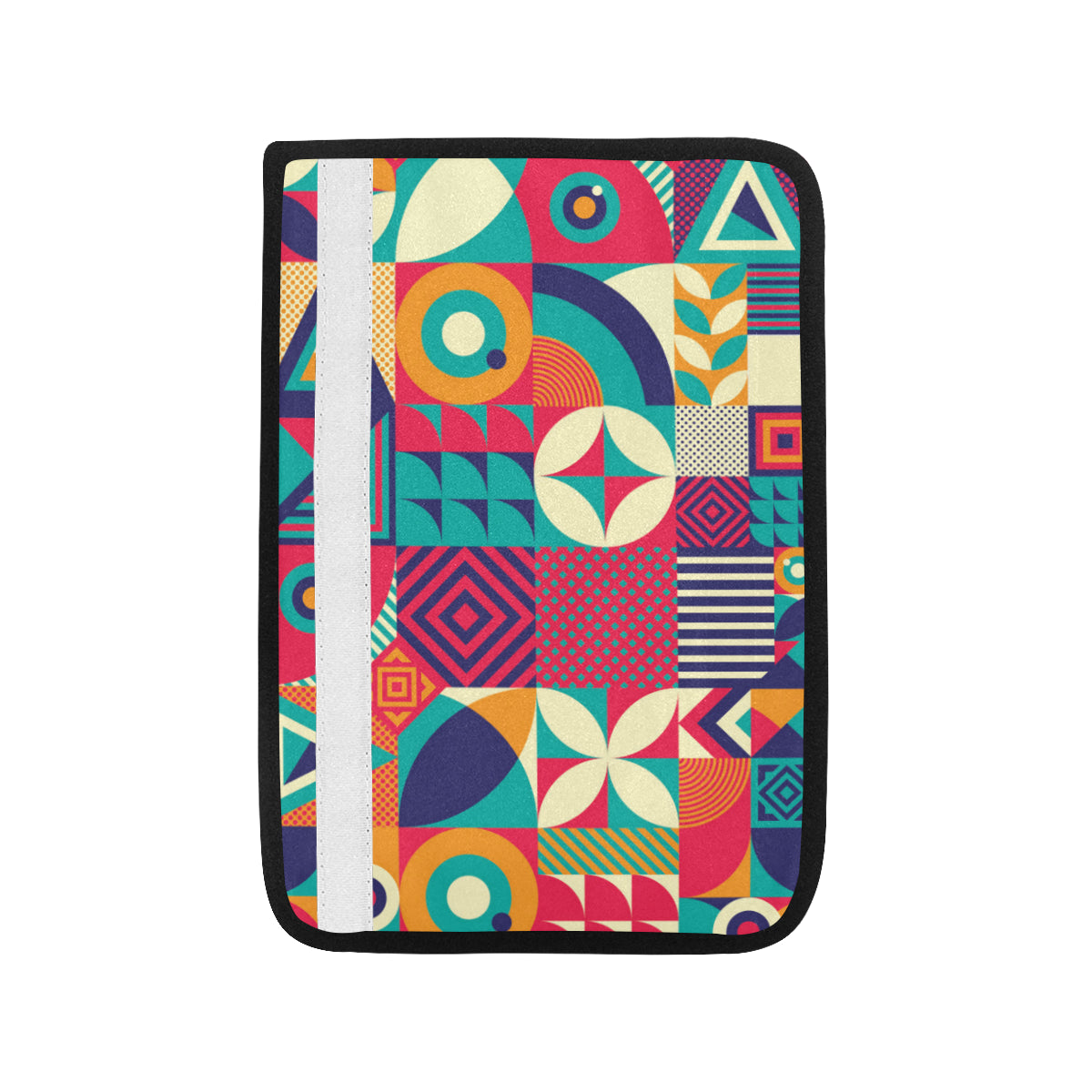 Mosaic Pattern Print Design 03 Car Seat Belt Cover