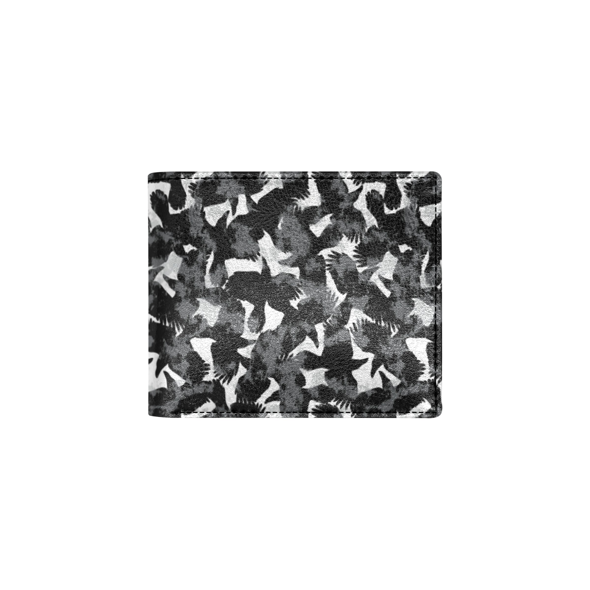 Crow Pattern Print Design 01 Men's ID Card Wallet