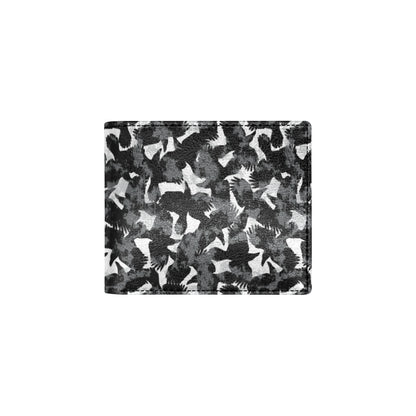 Crow Pattern Print Design 01 Men's ID Card Wallet