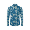 Anchor Pattern Print Design 01 Men's Long Sleeve Shirt