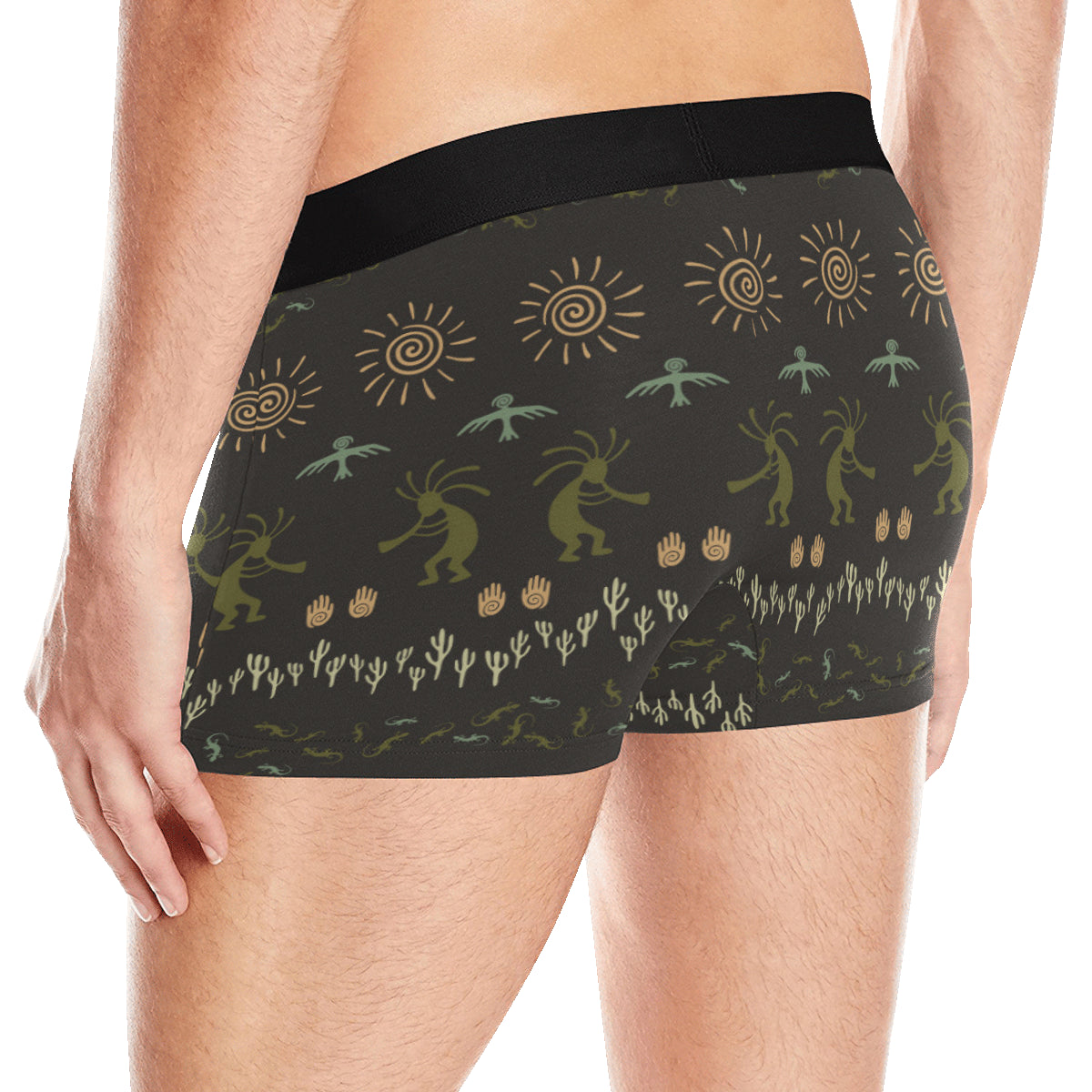 Mayan Pattern Print Design 04 Men's Boxer Briefs