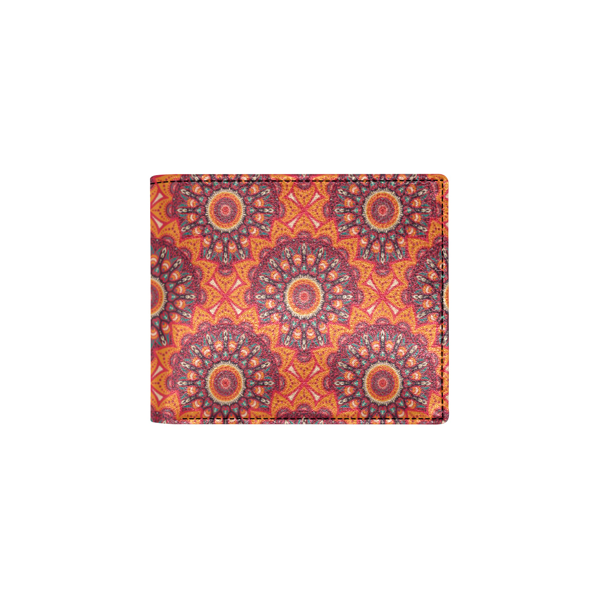 Bohemian Pattern Print Design 04 Men's ID Card Wallet