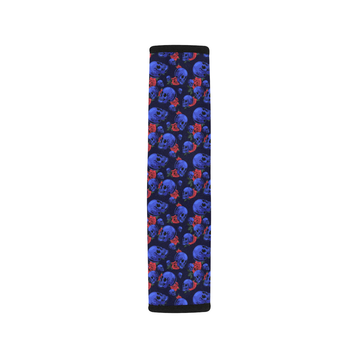 Skull Roses Neon Design Themed Print Car Seat Belt Cover