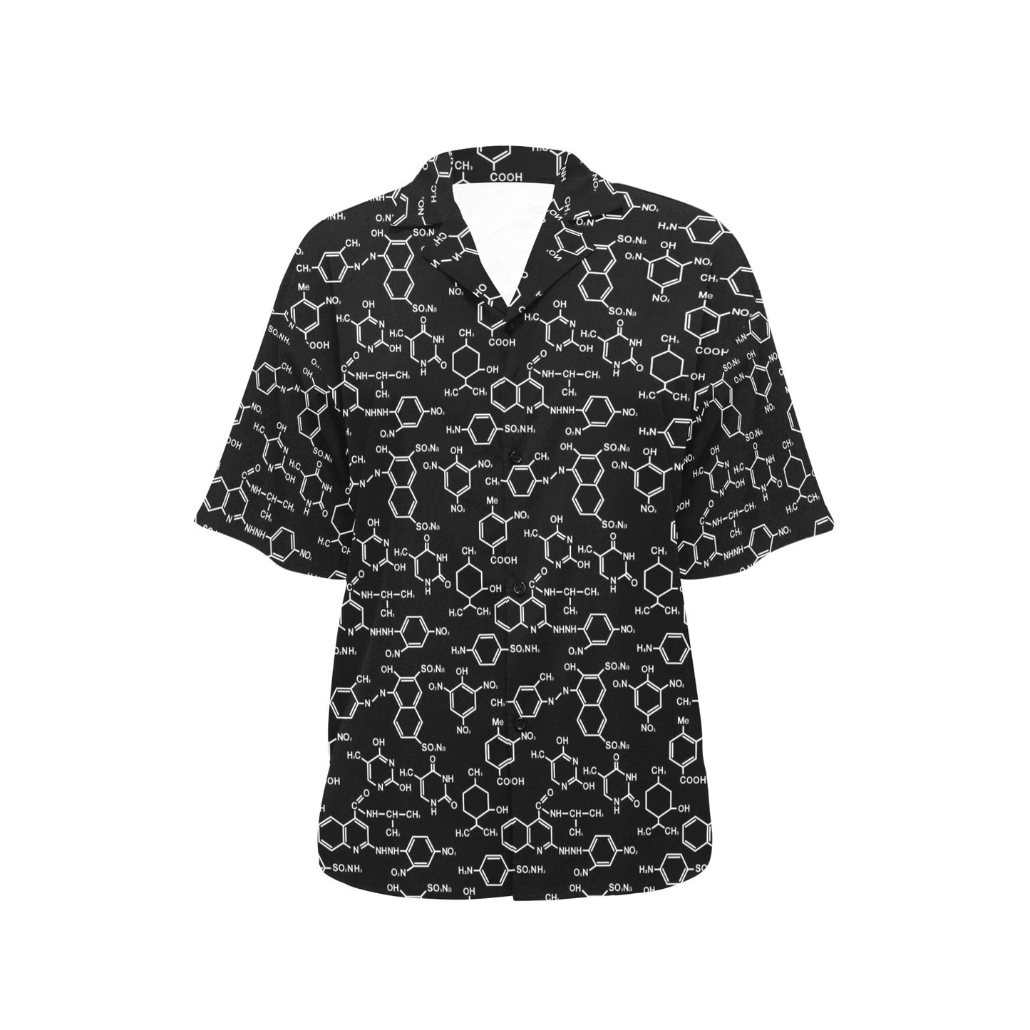 Chemical Pattern Print Design 02 Women's Hawaiian Shirt