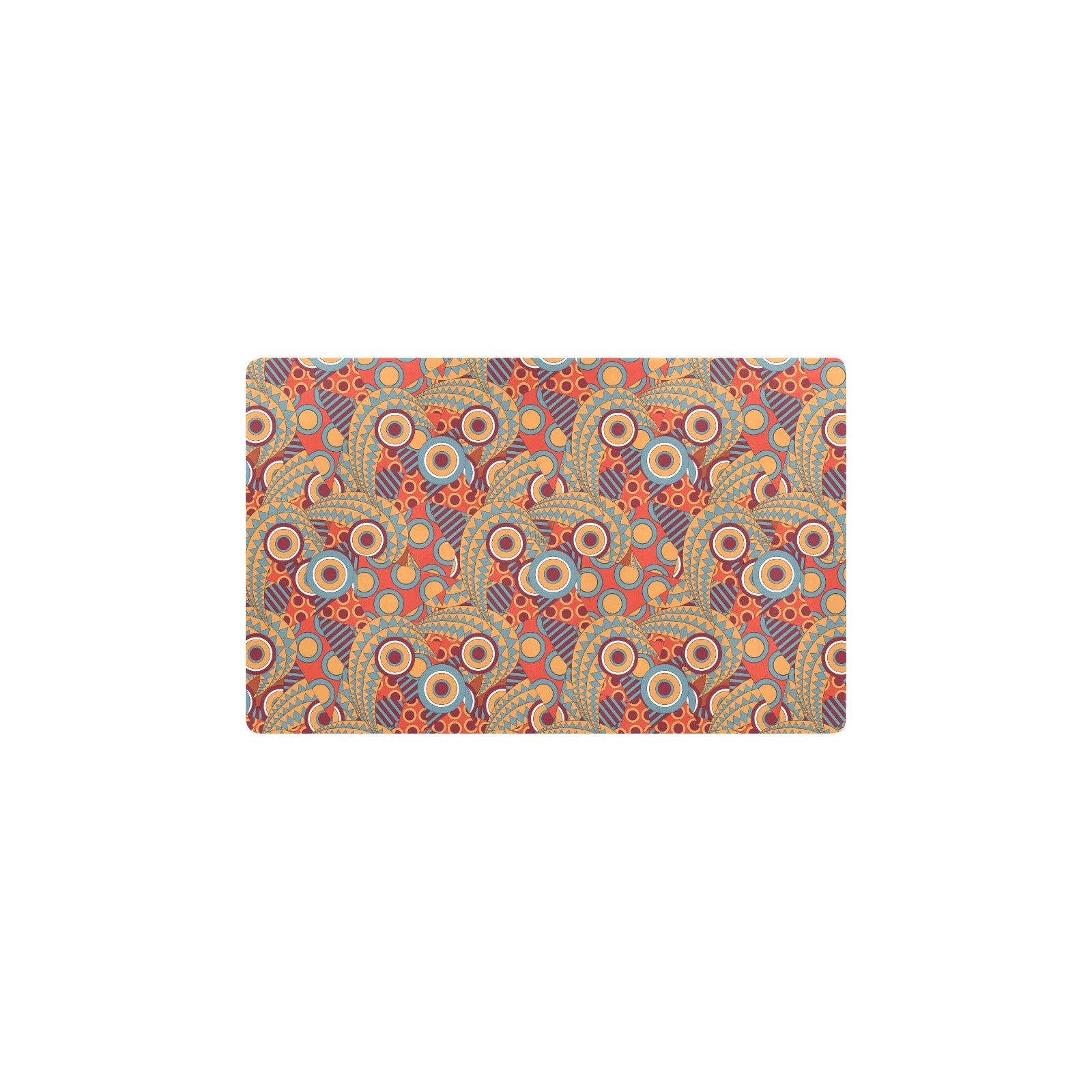 African Pattern Print Design 06 Kitchen Mat